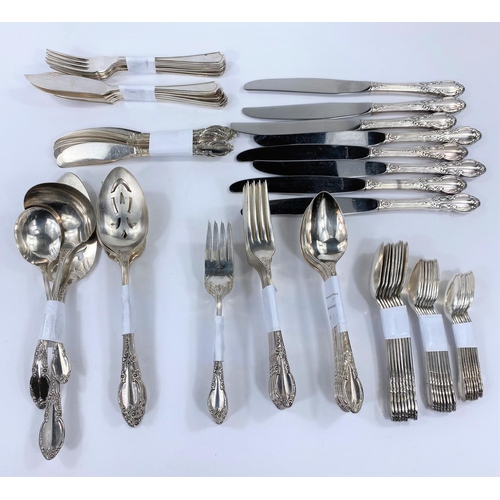 681 - An 8 setting canteen of silver plated cutlery design 1881 