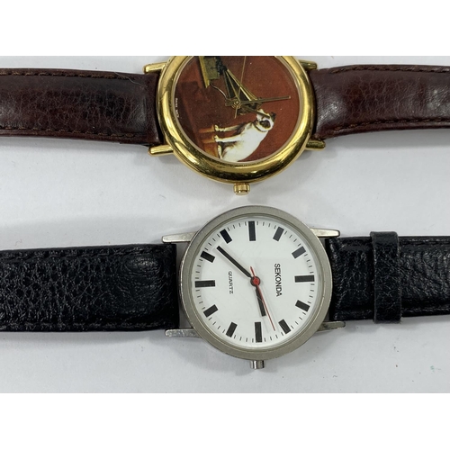 664 - A gent's Oris stainless steel wristwatch; 3 gents modern wristwatches; 3 ladies similar