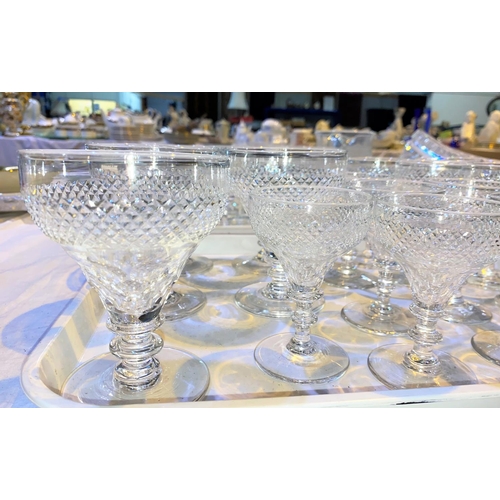 509 - A selection of drinking glasses and glassware
