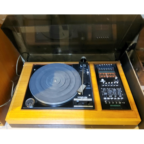 184 - A mid 20th century Garrard 86SB teak cased record playerand speakers