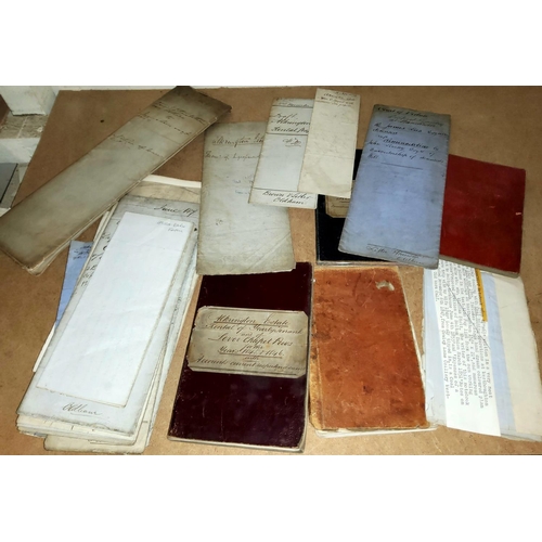 222 - Alkrington Estate:  a group of rent books and leases, 19th century