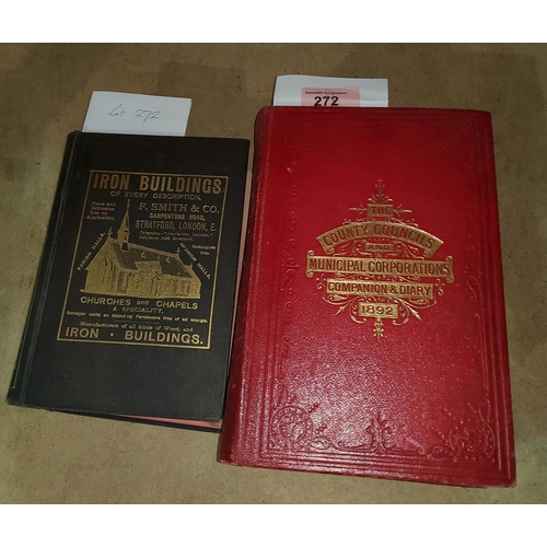 272 - County Councils and Municipal Corporations Companion's Diary, 1892, red morocco deluxe binding; Cler... 