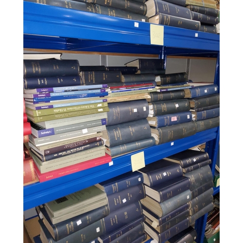 302 - A large archive of SOTHEBY'S Book Auction Catalogues, 1920's to 1970's, mainly library bindings