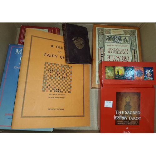 297 - THE ROYAL DREAM BOOK, ZADKIEL, c.1870; various sets of tarot cards; a Fairy Guide to Chess