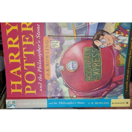 299 - J.K.ROWLING - Harry Potter and the Philosopher's Stone, soft cover, FIRST EDITION with copyright tex... 