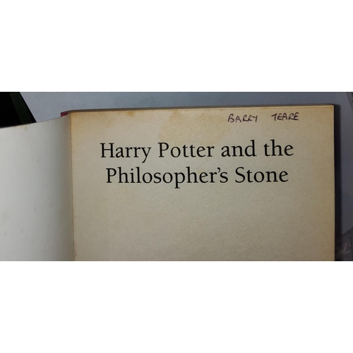 299 - J.K.ROWLING - Harry Potter and the Philosopher's Stone, soft cover, FIRST EDITION with copyright tex... 