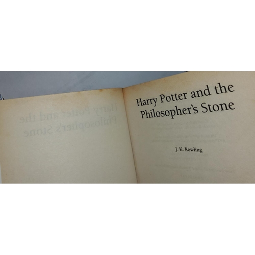 299 - J.K.ROWLING - Harry Potter and the Philosopher's Stone, soft cover, FIRST EDITION with copyright tex... 