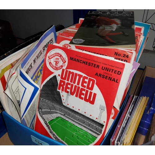134 - A large selection of MUFC programmes; reviews; etc. - mainly 1970's