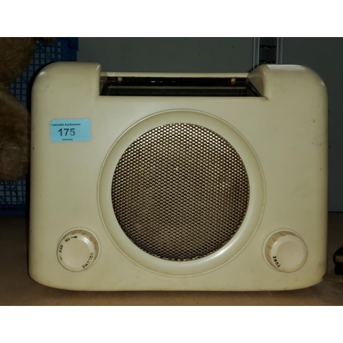 175 - A BUSH cream coloured bakelite radio