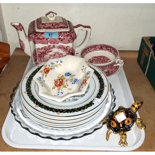 57 - Six limited edition Canterbury collectors plates by Décor Art Creations; a QEII Coronation gl... 