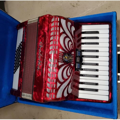 59 - A 48 base piano accordion by Galotta, cased