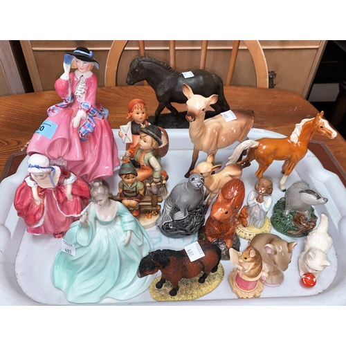 480 - A selection of Royal Doulton figures, Ladies and other animals etc