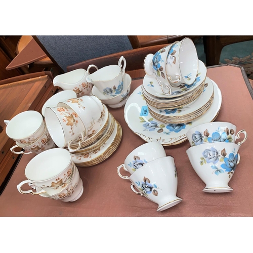 488 - A Colclough 21 piece part tea set and a Paragon part tea set