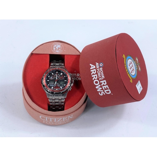 717A - An originally boxed Citizen Eco-Drive Chronograph wristwatch, Red Arrow Edition