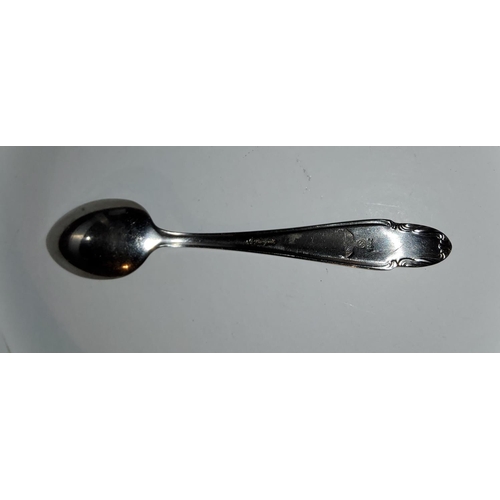 199 - A German WWII party tea spoon, stamped with eagle overswastica dated 1942