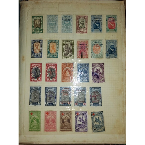 232 - A World collection of stamps in 2 Portland albums, including GB & Commonwealth GV - GVI