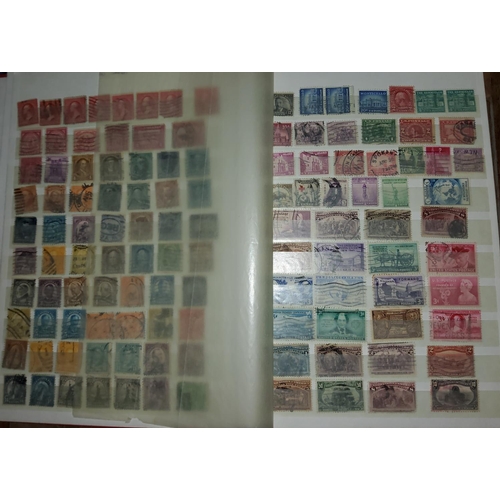 253B - An album of late 19th century to early 20th century USA stamps.