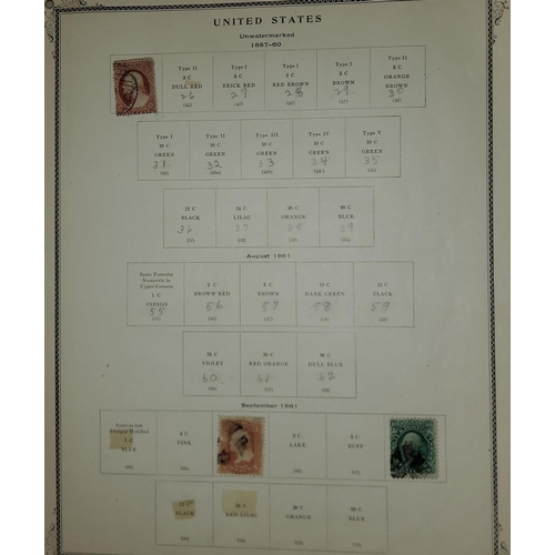 331 - The American album for United States stamps, stamp album containing late 19th century onwards stamps