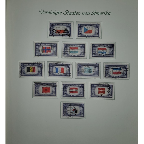 333 - An album of American stamps in a German album Die Briuefmarker