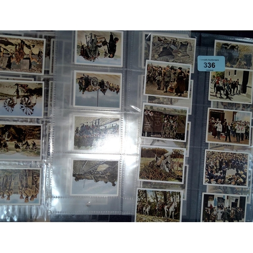 336 - A good selection of Eckstein No 5 German cigarette cards mainly military scenes from WWI