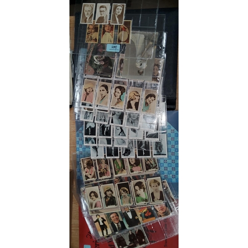 341 - A selection of various classical movie star cigarette cards including 'Cinema Celebrities', Cinema S... 
