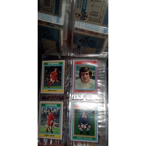 347 - A collection of Topps Gum football cards with blue backs, Danny Bubble Gum football cards and other ... 