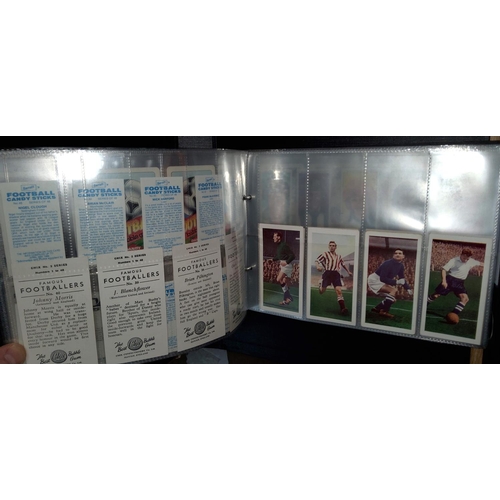 348 - An album of various football cigarette cards, trading cards, gum cards etc