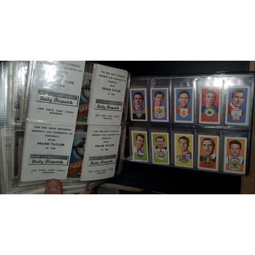 348 - An album of various football cigarette cards, trading cards, gum cards etc