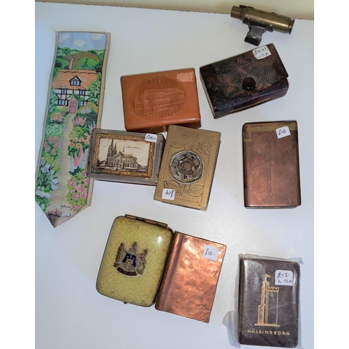 209C - A selection of trench art matchbooks; similar vestas.