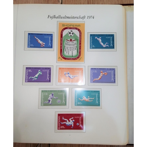 339B - A World Cup 1974 album of world stamps and sets.