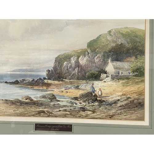 750A - A. COLEMAN: English late 19th century, pair of watercolours, views of the Little Orme and Matlock Ba... 
