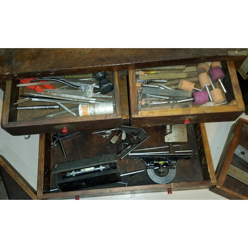 70A - An engineers chest and tools etc