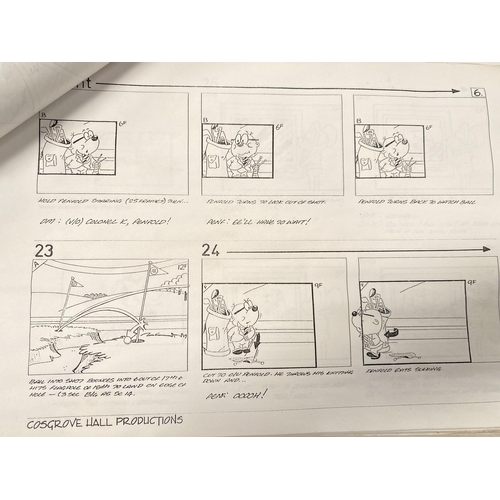 226 - A selection of Cosgrove Hall Productions materials including photocopied story board of Danger ... 