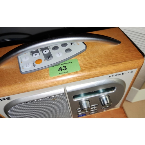 43 - A Roberts Radio and a Pure radio; a Bose music centre