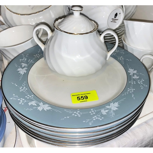 559 - A Wedgwood white part dinner/tea service 