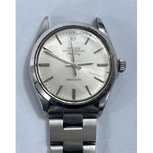 742 - A ROLEX Oyster Perpetual Air-King Precision Stainless Steel wristwatch numbered 5500 case size appro... 