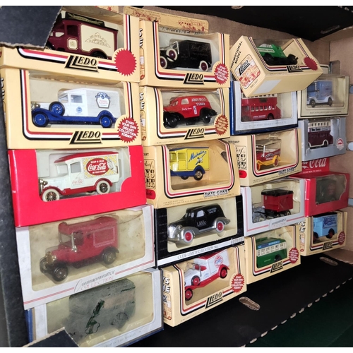 202 - A large selection of Lledo and other diecast advertising vehicles etc.