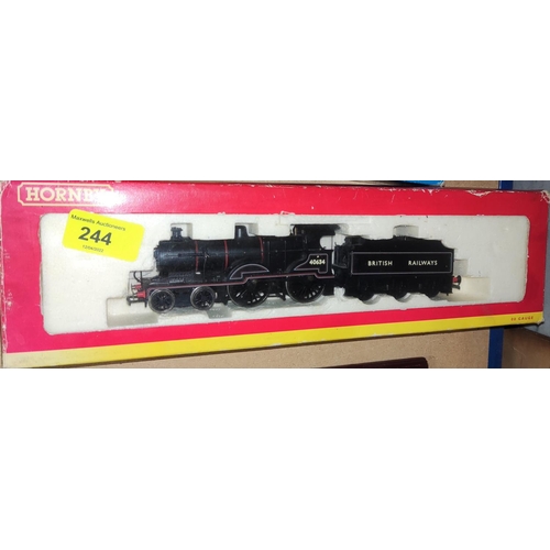 244 - A boxed Hornby 00-gauge R2183B BR 4-40 Class 2P Loco 40634;an Airfix 0-4-2 1400 Class Tank G.W.R