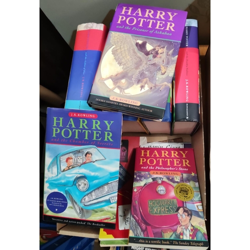 54 - Seven Harry Potter novels by J K Rowling Chamber of Secrets onwards are hardbacks, early editions