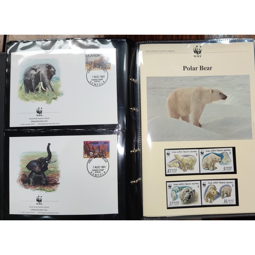 352 - World Wildlife Fund: a collection of World FDCs in album, various GB stamp books and FDCs including ... 