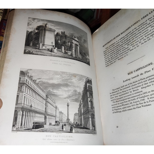 99 - A copy of Paris and it's Environs, picturesque views by M R Pugin and engraved by C.Heath, 204 views... 