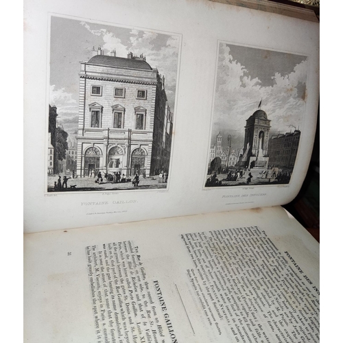 99 - A copy of Paris and it's Environs, picturesque views by M R Pugin and engraved by C.Heath, 204 views... 