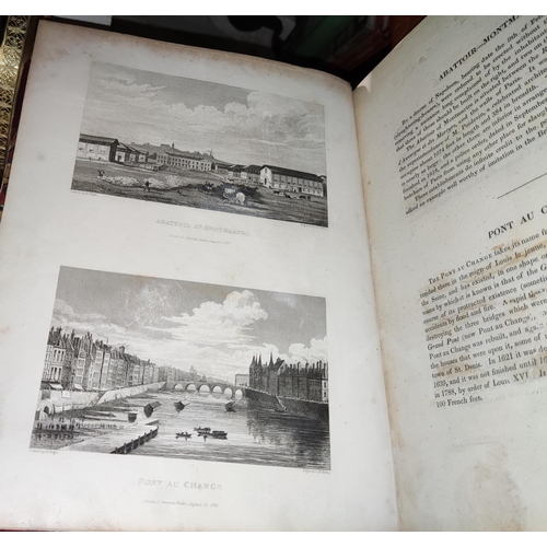 99 - A copy of Paris and it's Environs, picturesque views by M R Pugin and engraved by C.Heath, 204 views... 