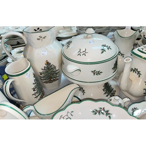 463 - A large selection of Spode 'Christmas Tree' pattern dinner and tea ware including tureens etc, appro... 