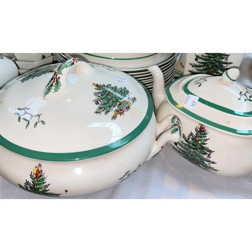 463 - A large selection of Spode 'Christmas Tree' pattern dinner and tea ware including tureens etc, appro... 