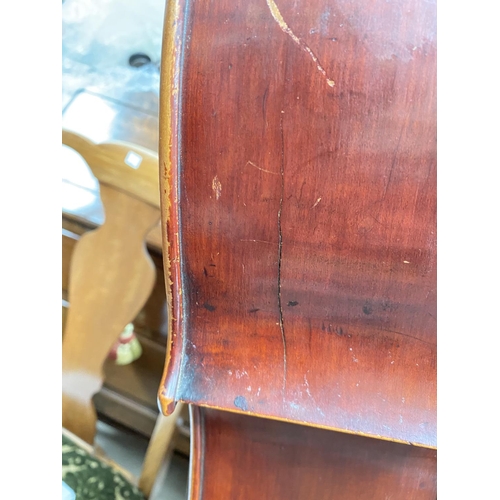 171 - A 19th century double piece back cello, Stradivarius, replica, full size, 4/4 bearing internal label... 