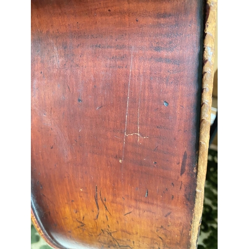 171 - A 19th century double piece back cello, Stradivarius, replica, full size, 4/4 bearing internal label... 