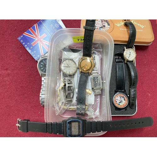 736 - A selection of watches including Seiko, Recosel, Citizen, Eco Drive etc