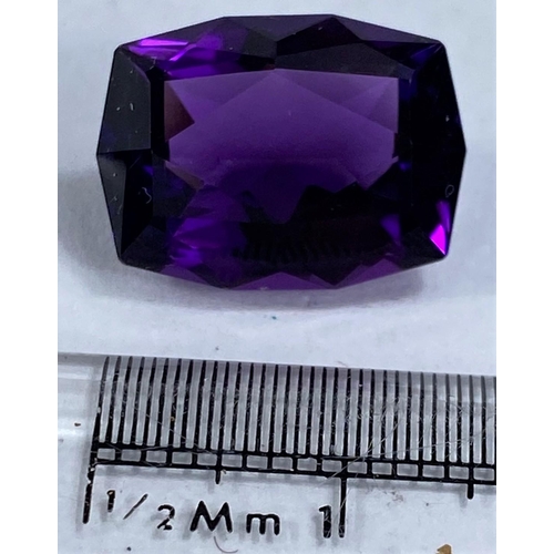625 - 8.29 carat amethyst stone with faceted sides