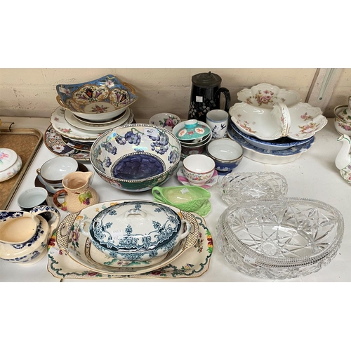 447 - A 1930's  Maling lustre bowl; decorative pottery